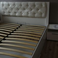 Спальный гарнитур Тиффани (БЕЛЫЙ ТЕКСТУРНЫЙ/БЕЛЫЙ) в Урае - uray.mebel24.online | фото 2
