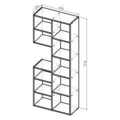 Стеллаж Элемент-2 (белый) в Урае - uray.mebel24.online | фото 6