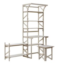 Стеллаж+стол со стойкой Конструктор Арт.СRСт2-1 в Урае - uray.mebel24.online | фото 3