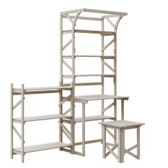Стеллаж+стол со стойкой Конструктор Арт.СRСт2-1 в Урае - uray.mebel24.online | фото 5