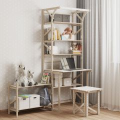 Стеллаж+стол со стойкой Конструктор Арт.СRСт2-1 в Урае - uray.mebel24.online | фото 4