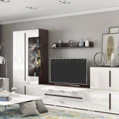 КИМ Стенка (Белый глянец холодный/Венге) Вариант 1 в Урае - uray.mebel24.online | фото