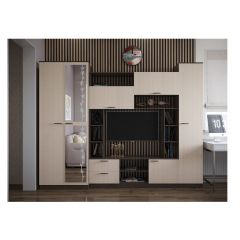 Стенка Марта 11 (Венге/Беленый дуб) в Урае - uray.mebel24.online | фото 3