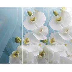 Стол Бостон-3 (Белая Орхидея) 1100/1420*700, опора Брифинг в Урае - uray.mebel24.online | фото 2