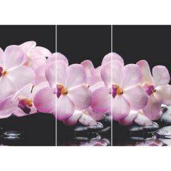 Стол Бостон-3 (Розовая Орхидея) 1100/1420*700, опора Брифинг в Урае - uray.mebel24.online | фото 2