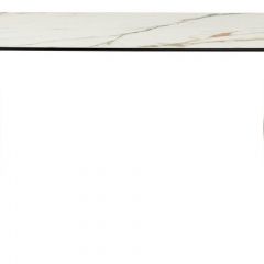 Стол BRONTE 220 KL-188 Контрастный мрамор матовый, итальянская керамика/ Шампань, ®DISAUR в Урае - uray.mebel24.online | фото 2
