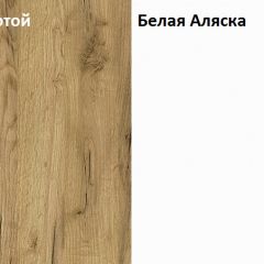 Стол компьютерный 12.74 Комфорт (Дуб Золотой CRAFT, Белая Аляска) в Урае - uray.mebel24.online | фото 4