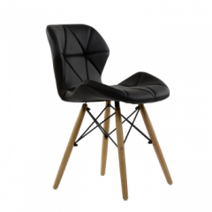 Стул Barneo N-42 Perfecto PU черный в Урае - uray.mebel24.online | фото 1