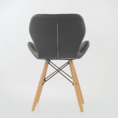 Стул Barneo N-42 Perfecto PU серый в Урае - uray.mebel24.online | фото 3