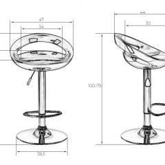 Стул барный DOBRIN DISCO LM-1010 (бордовый металлик) в Урае - uray.mebel24.online | фото