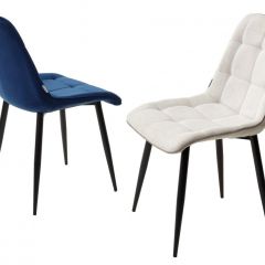 Стул CHIC BLUVEL-86 NAVY BLUE / черный каркас М-City в Урае - uray.mebel24.online | фото 2