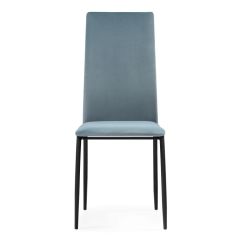 Стул на металлокаркасе Tod light blue / black в Урае - uray.mebel24.online | фото