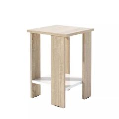 Табурет Лайт ЭКО (Дуб Сонома/Белый Глянец) в Урае - uray.mebel24.online | фото