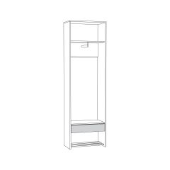 Трувор Шкаф для одежды 13.328.02 в Урае - uray.mebel24.online | фото 2