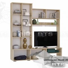 ФЛАЙ Центральная секция ЦС-01 (дуб сонома/белый) в Урае - uray.mebel24.online | фото 4