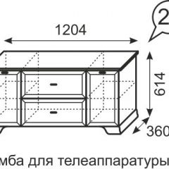 Тумба для телеаппаратуры Венеция 21 бодега в Урае - uray.mebel24.online | фото 3