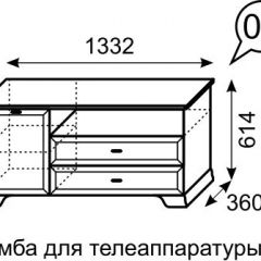 Тумба для телеаппаратуры Венеция 6 бодега в Урае - uray.mebel24.online | фото 2