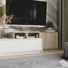Тумба под ТВ (с выступом) НКМ Эдем-1 в Урае - uray.mebel24.online | фото 3