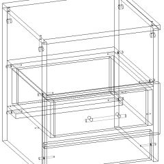 СОФИЯ Тумба прикроватная (венге/дуб белфорт) в Урае - uray.mebel24.online | фото 3