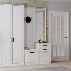 Вешалка НКМ ВЕНЕЦИЯ-1 Секция- 2 (Дуб сонома/Белое дерево) в Урае - uray.mebel24.online | фото 2