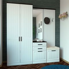Вешалка НКМ ВЕНЕЦИЯ-1 Секция- 2 (Венге/Белое дерево) в Урае - uray.mebel24.online | фото 2
