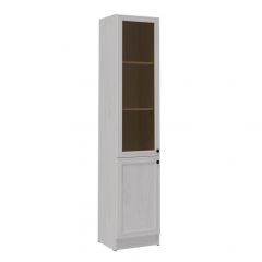 ВЕСТА ВГПС-1 Пенал с витриной МДФ Ясень анкор светлый в Урае - uray.mebel24.online | фото