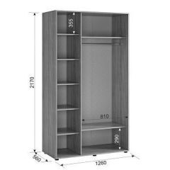 ЗАРА Шкаф 3-х створчатый 2 в Урае - uray.mebel24.online | фото 2