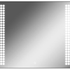 Зеркало Cosmo 90 black с подсветкой Sansa (SC1051Z) в Урае - uray.mebel24.online | фото 1