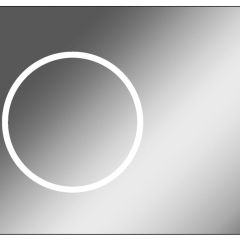 Зеркало Eclipse 90 black с подсветкой Sansa (SE1031Z) в Урае - uray.mebel24.online | фото