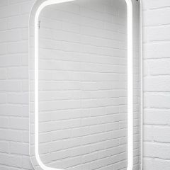 Зеркало Elis 100 white с подсветкой Sansa (SEe1045Z) в Урае - uray.mebel24.online | фото 3