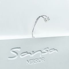 Зеркало Gia 75 white с подсветкой Sansa (SGa1044Z) в Урае - uray.mebel24.online | фото 5