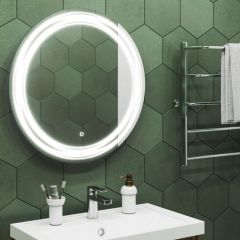 Зеркало Каир 700х700 с подсветкой Sansa (GL7027Z) в Урае - uray.mebel24.online | фото 7