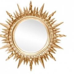 Зеркало круглое золото (1810(1) в Урае - uray.mebel24.online | фото 1