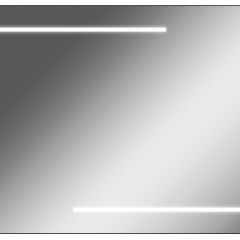 Зеркало Ray 100 black с подсветкой Sansa (SR1035Z) в Урае - uray.mebel24.online | фото 1
