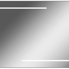 Зеркало Ray 90 black с подсветкой Sansa (SR1036Z) в Урае - uray.mebel24.online | фото 1