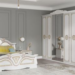 Зеркало в раме (12.150) Грация (белый/золото) в Урае - uray.mebel24.online | фото 2