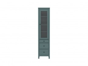 2.08.07.120.6 САГА шкаф с витриной 50 темно-бирюзовый RU в Урае - uray.mebel24.online | фото 2