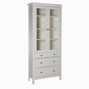 2.08.07.130.1 САГА шкаф с витриной 90 белый RU в Урае - uray.mebel24.online | фото