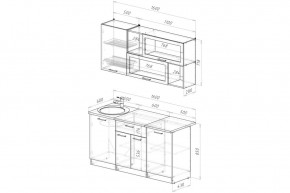 АНТИКА Кухонный гарнитур Стандарт (1600 мм) в Урае - uray.mebel24.online | фото 2