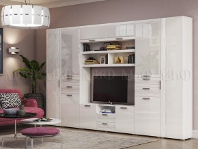 АСТИ Гостиная (МДФ) модульная (Белый глянец/белый) в Урае - uray.mebel24.online | фото