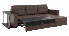 Диван угловой Атлант со столиком (к/з Марика Коричневый) в Урае - uray.mebel24.online | фото 3