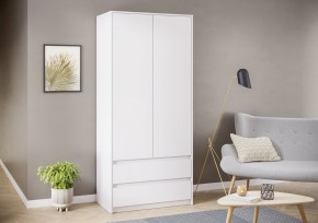 АЙДЕН ШК06-900 Шкаф 2 двери/2 ящика (белый) в Урае - uray.mebel24.online | фото