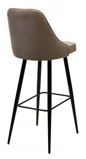 Барный стул NEPAL-BAR БЕЖЕВЫЙ #5, велюр/ черный каркас (H=78cm) М-City в Урае - uray.mebel24.online | фото 2