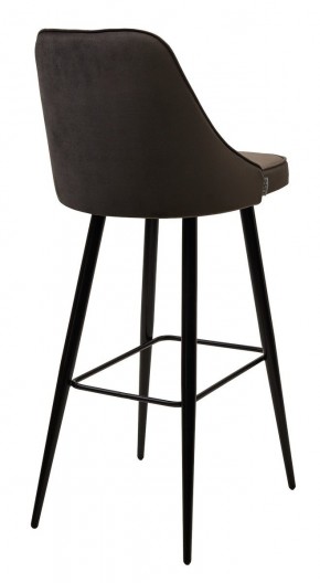 Барный стул NEPAL-BAR ГРАФИТ #14, велюр/ черный каркас (H=78cm) М-City в Урае - uray.mebel24.online | фото 2