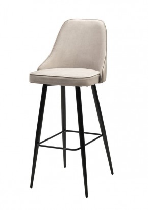 Барный стул NEPAL-BAR ЛАТТЕ #25, велюр/ черный каркас (H=78cm) М-City в Урае - uray.mebel24.online | фото