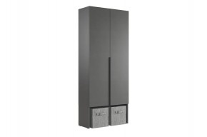 БАСКО Прихожая К7 (графит) в Урае - uray.mebel24.online | фото 4