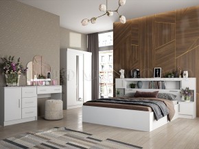 БАСЯ Спальный гарнитур (модульная) ЛДСП (белый) в Урае - uray.mebel24.online | фото
