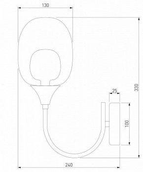 Бра Eurosvet Spritz 70218/1 латунь в Урае - uray.mebel24.online | фото 4
