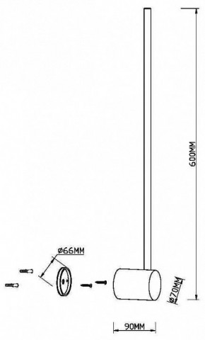 Бра Maytoni Light stick MOD237WL-L6BS3K в Урае - uray.mebel24.online | фото 4