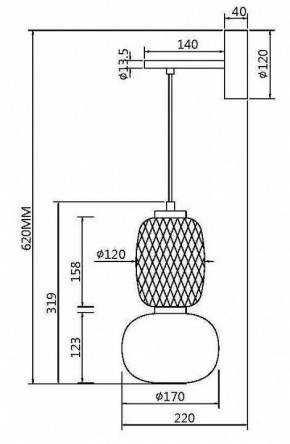 Бра Maytoni Pattern MOD267WL-L18G3K в Урае - uray.mebel24.online | фото 4